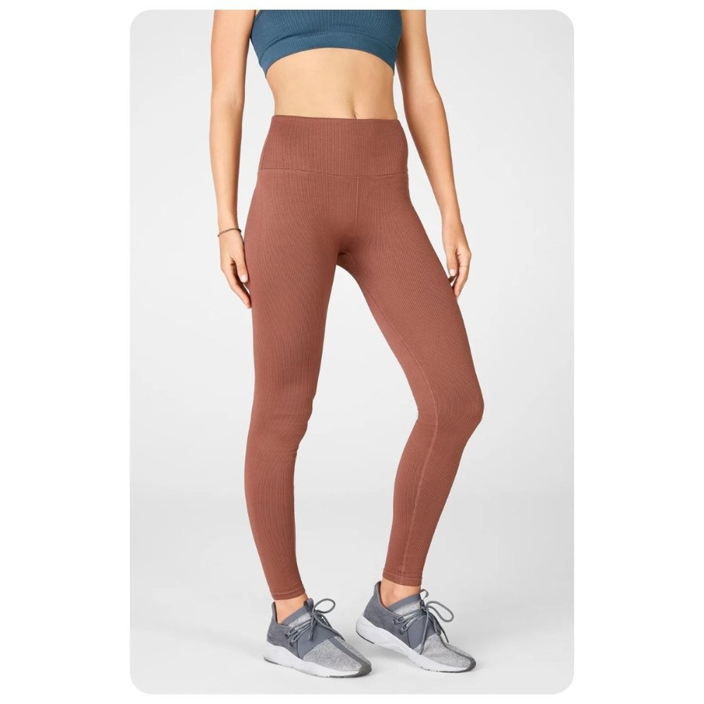 Fabletics High-Waisted Seamless Rib Legging sz M